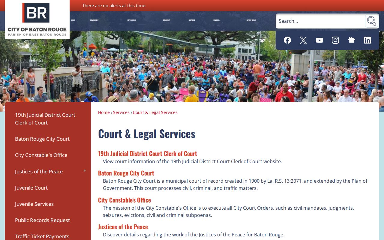 Louisiana city court notice describing daily warrant posting and processing delay